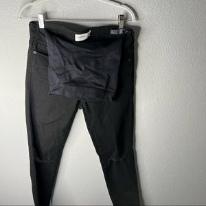 Blanqi Denim black maternity pants